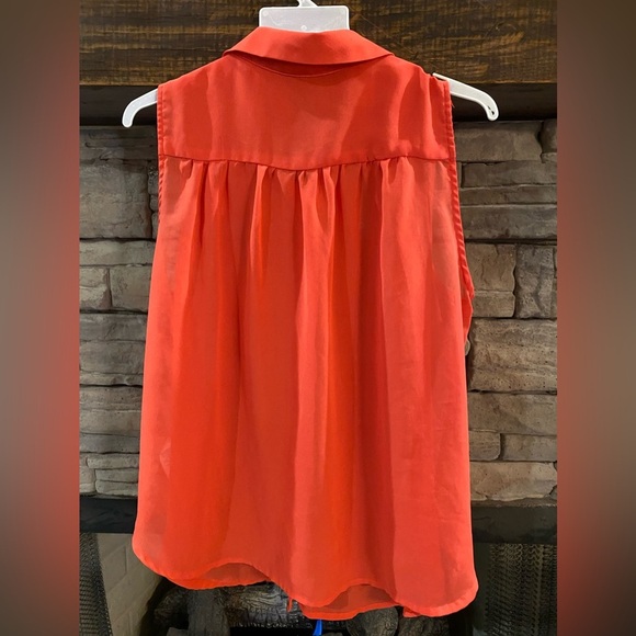 Forever 21 sleeveless orange blouse - Picture 4 of 4